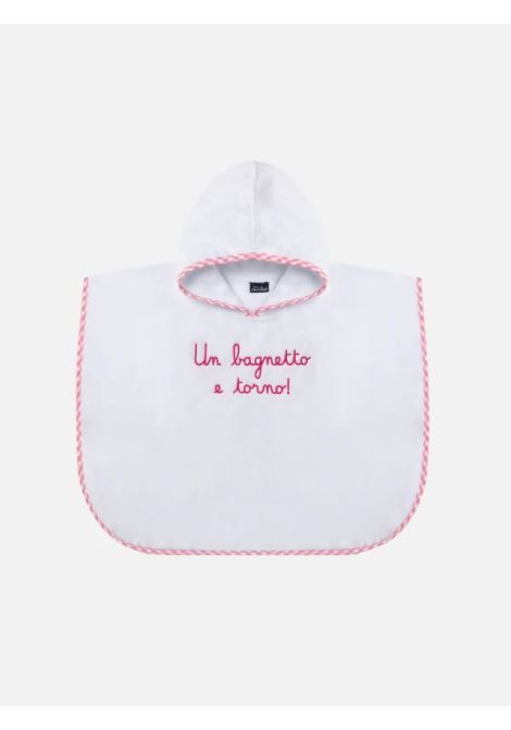 Accappatoio con stampa SAINT BARTH | BAP0001 BABY PONCHO03894H VICHY 0121
